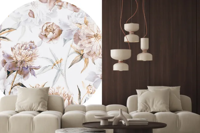 Naklejka: Wiosenny kwiatowy ogród