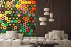 Naklejka: Świąteczna kolorowe światła