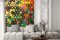 Naklejka: Świąteczna kolorowe światła