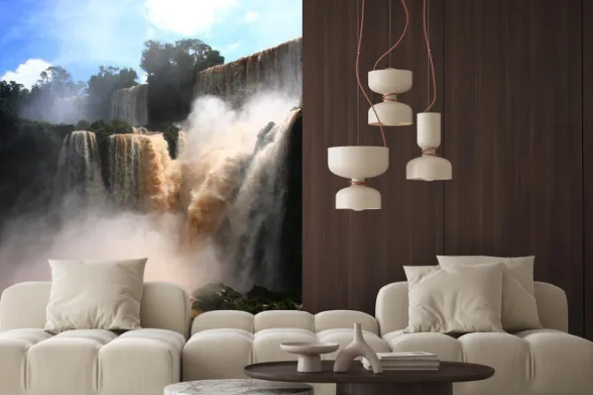 Naklejka: Wodospad / iguazu falls w argentynie