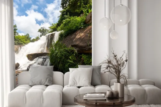 Naklejka: Wodospad w tajlandii