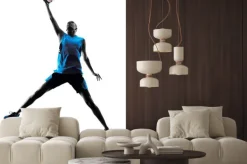 Naklejka: Woman basketball player silhouette