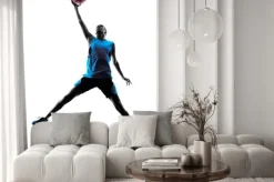 Naklejka: Woman basketball player silhouette