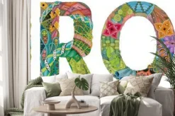 Naklejka: Word europe. vector zentangle object for decoration