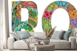 Naklejka: Word europe. vector zentangle object for decoration