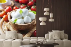 Naklejka: Włoska mozzarella z pomidorami i bazylią