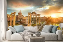 Naklejka: Wschód słońca nad forum romanum