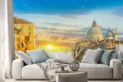 Naklejka: Wschód słońca w wenecji