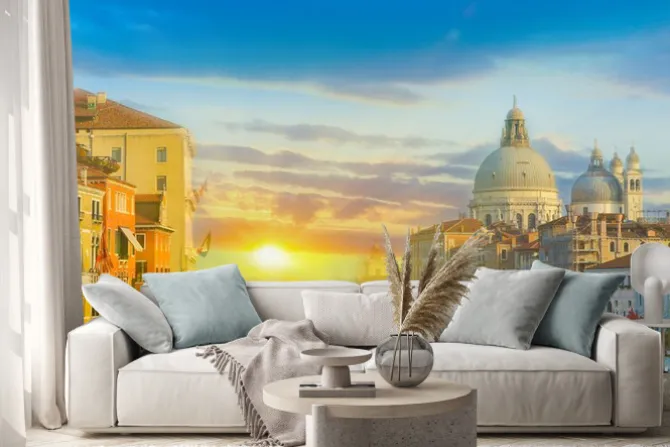 Naklejka: Wschód słońca w wenecji