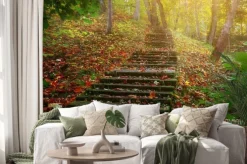 Naklejka: Wspinać się po schodach na słońcu