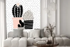 Naklejka: Wyciągnąć rękę cactus plakat