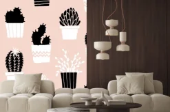 Naklejka: Wyciągnąć rękę cactus wzór