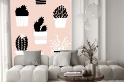 Naklejka: Wyciągnąć rękę cactus wzór