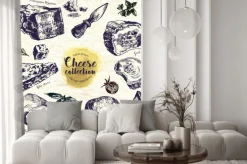 Naklejka: Wyciągnąć rękę cheese set