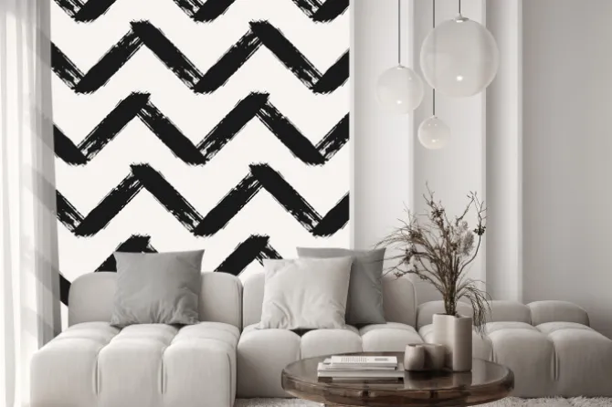 Naklejka: Wyciągnąć rękę chevron szwu