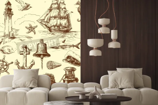 Naklejka: Wyciągnąć rękę kolekcja morskie