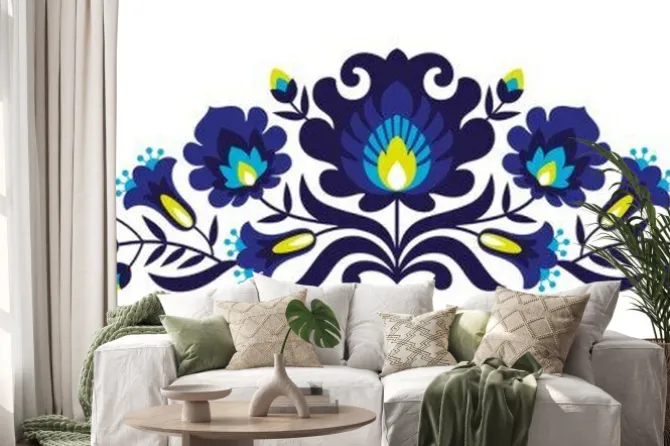 Naklejka: Wycinanka folkowa