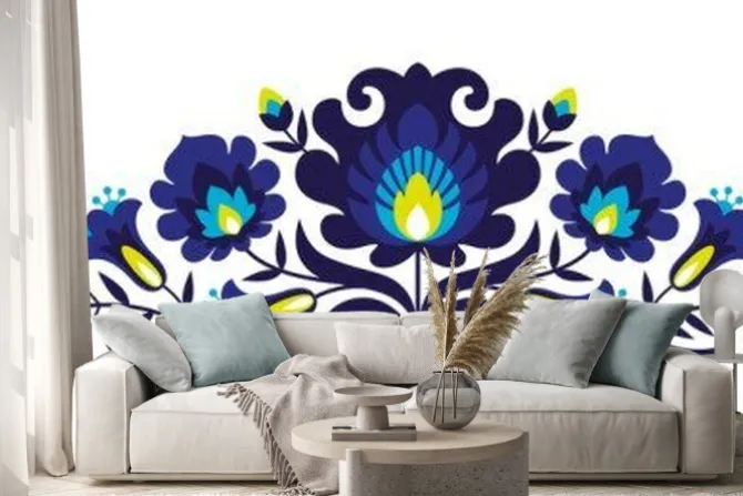 Naklejka: Wycinanka folkowa