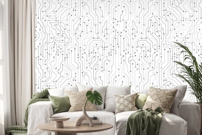 Naklejka: Wysokiej technologii tła tekstury tła. ilustracji wektorowych