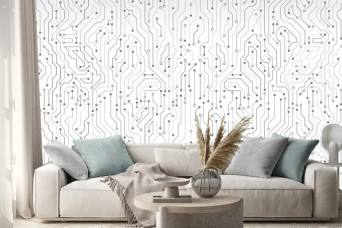 Naklejka: Wysokiej technologii tła tekstury tła. ilustracji wektorowych