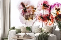 Naklejka: Wysuszone kwiaty