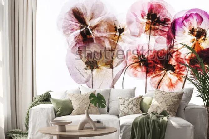 Naklejka: Wysuszone kwiaty