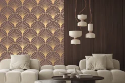 Naklejka: Wzór art deco w palmety