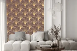 Naklejka: Wzór art deco w palmety