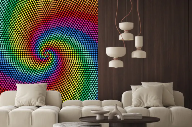 Naklejka: Wzór color wheel