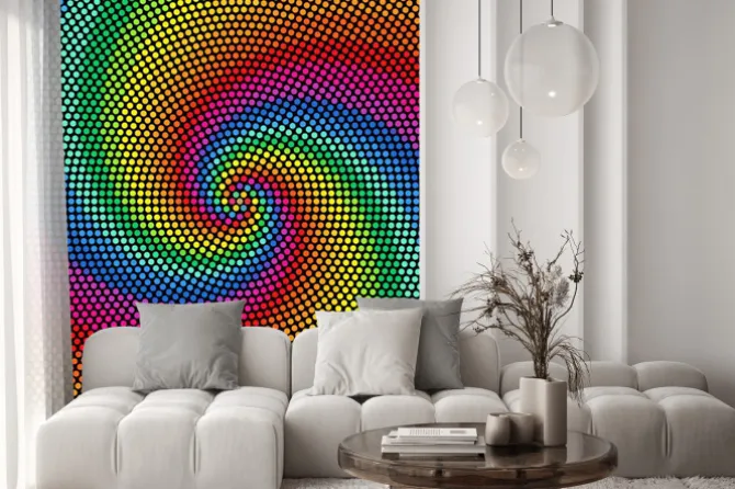 Naklejka: Wzór color wheel