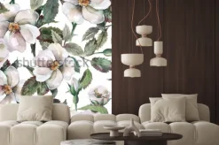 Naklejka: Wzór dzikich róż