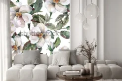 Naklejka: Wzór dzikich róż