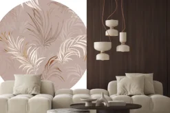 Naklejka: Wzór egzotycznych liści