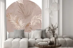 Naklejka: Wzór egzotycznych liści