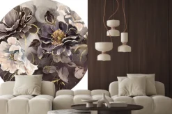 Naklejka: Wzór eleganckich kwiatów