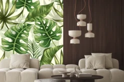 Naklejka: Wzór liści