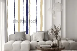 Naklejka: Wzór paska bez szwu. pionowe linie z efektem rozdarcia papieru.