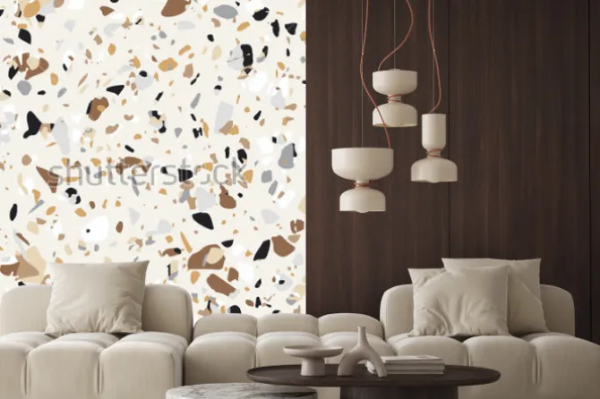 Naklejka: Wzór podłogi lastryko. tło z teksturą powierzchni