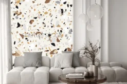 Naklejka: Wzór podłogi lastryko. tło z teksturą powierzchni