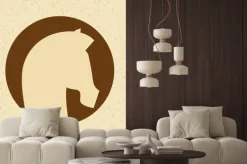 Naklejka: Wzór sylwetka konia