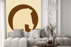 Naklejka: Wzór sylwetka konia