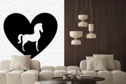 Naklejka: Wzór sylwetka konia