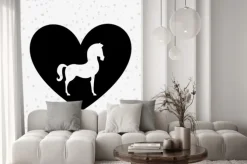Naklejka: Wzór sylwetka konia