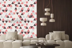 Naklejka: Wzór trójkąta bez szwu. tło wektor. geometryczne streszczenie