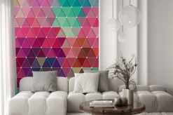 Naklejka: Wzór trójkąty