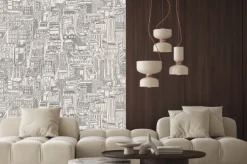 Naklejka: Wzór w miejskie budynki