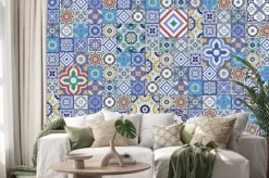 Naklejka: Wzór w stylu marokańskich płytek