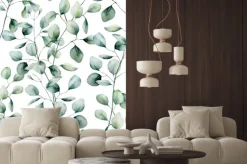 Naklejka: Wzór z liści eukaliptusa