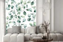 Naklejka: Wzór z liści eukaliptusa