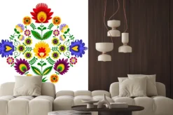 Naklejka: Wzór z motywem ludowym